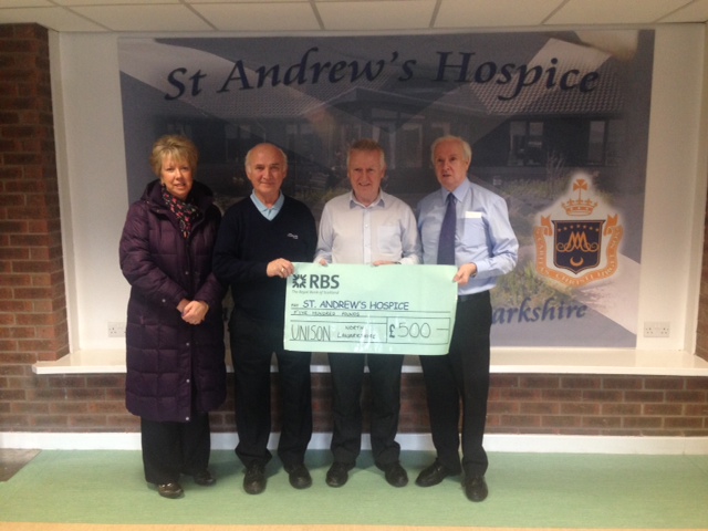Donation to St Andrew’s Hospice